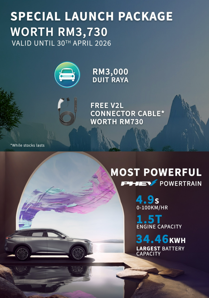 Buy an Omoda C9 PHEV from Omoda Jaecoo Carro, enjoy launch package worth RM3,730 – rebate + V2L 2054431